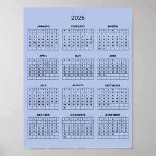 Eenvoudige Doch Elegante 2025 Agenda    Poster