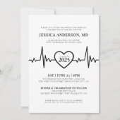 Eenvoudige Doctor Medical Nursing School Afstudere Kaart (Voorkant)