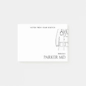 Eenvoudige Doctor merkt witte vlek op Post-it® Notes (Voorkant)