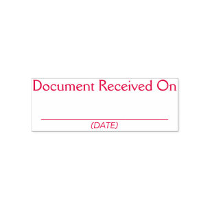 Eenvoudige "Document Ontvangen Op" Stempel