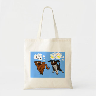 Eenvoudige Dog en Helper Dog Bag Tote Bag