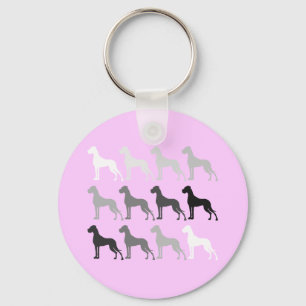 Eenvoudige Doggen Sleutelhanger