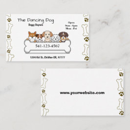 Eenvoudige Doggy kinderopvang Visitekaartjes