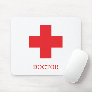 Eenvoudige dokter MEDIC & EHBO, Kruis, Ambulance, Muismat