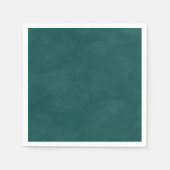 Eenvoudige donker Blauwgroen kleur bewerkbare Wate Servet (Voorkant)