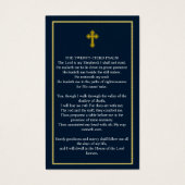 Eenvoudige donkerblauwe goudfotofunderkaart visitekaartje (Achterkant)