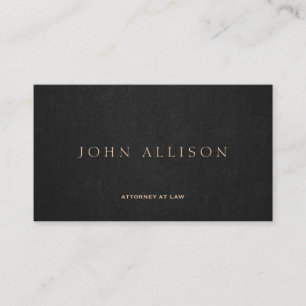 Eenvoudige donkere bruine legante procureur bij we visitekaartje