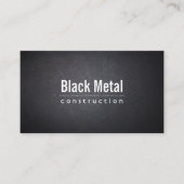 Eenvoudige donkere, donkere ledertekst van de cons visitekaartje (Voorkant)