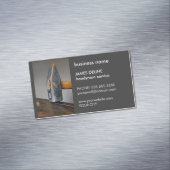 Eenvoudige Donkere Hammer Handyman Service Visitekaartje Magneet (Voorbeeld)