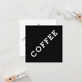 Eenvoudige Donkere Loyalty Koffee Punch Card-hoek
