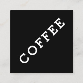 Eenvoudige Donkere Loyalty Koffee Punch Card-hoek