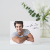 Eenvoudige donkere tekst Het Afstuderen Datum opsl Briefkaart (Staand voorkant)