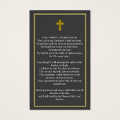 Eenvoudige donkergrijze goudfotofunderkaart visitekaartje (Achterkant)