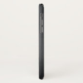 Eenvoudige donkergrijze metalen achtergrond Case-Mate iPhone case (Achterkant/links)