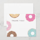 Eenvoudige donut Hartelijk dank Bedankkaart (Voorkant / Achterkant)