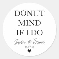 Eenvoudige DONUT MIND ALS IK HART BRUILOFT GUNST