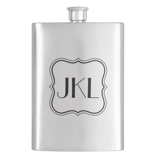 Eenvoudige doos met Monogram Heupfles (Voorkant)