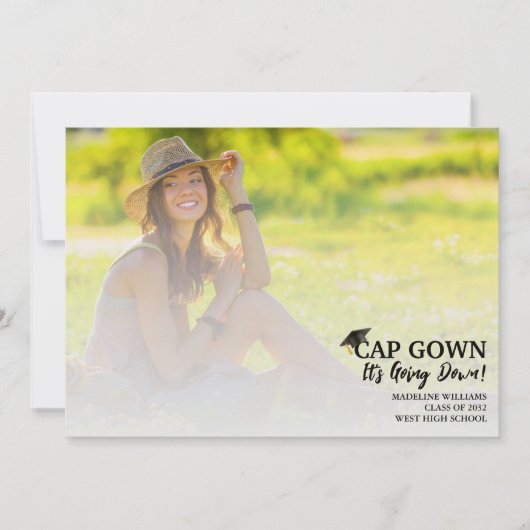 Eenvoudige Dop Robe Het Gaat Gebeuren Foto Aankond Kaart (Voorkant)