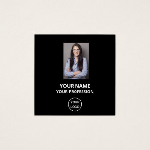 EENVOUDIGE DOUANE-WERKNEMERS FOTO PROFIELKAART VIERKANTE VISITEKAARTJES