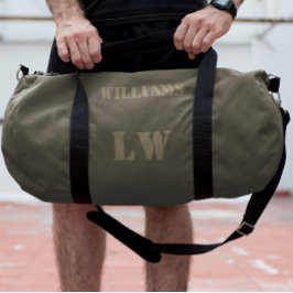 Eenvoudige Douanenaam Monogram Jersey Nummer Plunjezak