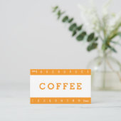Eenvoudige Double Horizon Loyalty Coffee Ponskaart (Staand voorkant)