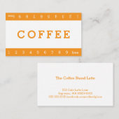 Eenvoudige Double Horizon Loyalty Coffee Ponskaart (Voorkant / Achterkant)