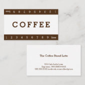 Eenvoudige 'Double Horizon Loyalty Coffee Punch'-k (Voorkant / Achterkant)