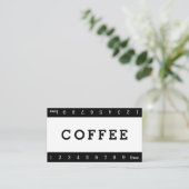 Eenvoudige 'Double Horizon Loyalty Coffee Punch'-k (Staand voorkant)