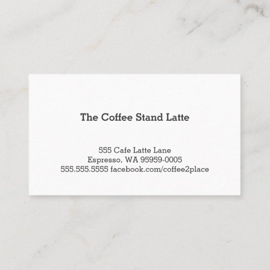 Eenvoudige 'Double Horizon Loyalty Coffee Punch'-k (Achterkant)