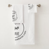 Eenvoudige doucheset met bedrijfslogo bad handdoek (Insitu)