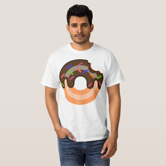 Eenvoudige Doughnut T-shirt (Voorkant volledig)