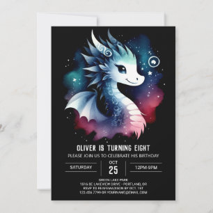 Eenvoudige Dragon verjaardagskinderen Kaart
