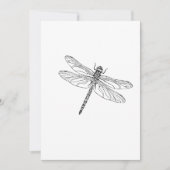 Eenvoudige dragonfly feestdagenkaart (Voorkant)