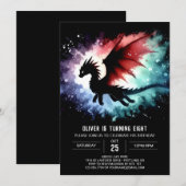 Eenvoudige Draken Verjaardag Aanpasbaar Kaart (Voorkant / Achterkant)