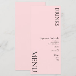 Eenvoudige drankjes Cocktail Wijn Bruiloft Roze Menu