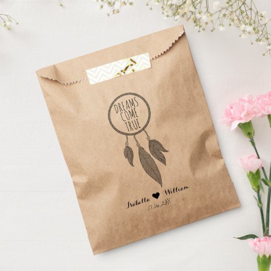 Eenvoudige Dreamcatcher bruiloft Bedankzakje (Gezegeld)