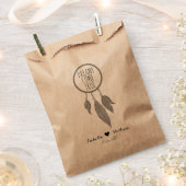 Eenvoudige Dreamcatcher bruiloft Bedankzakje (Geknipt)