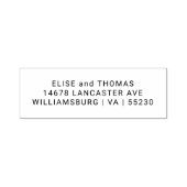 Eenvoudige drie lijn retour adres zelf-inkt stempe  zelfinktende stempel (Design)