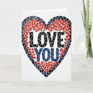 Eenvoudige Driehoek Liefde Kaart
