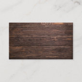 Eenvoudige Drink van Rustic Barn Wood Wedding Kortingskaartje (Achterkant)