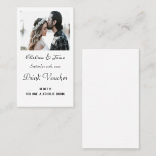 Eenvoudige Drink voor het wedden met foto's Ticket