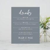 Eenvoudige Drinken balk met minimalistisch menu St (Staand voorkant)