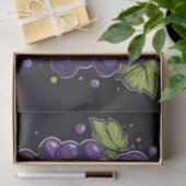 Eenvoudige druif met bladeren tissuepapier (Geschenk)