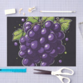 Eenvoudige druif met bladeren tissuepapier (Craft)