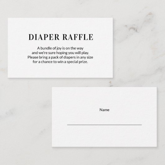 Eenvoudige druppelaar informatiekaartje (Voorkant / Achterkant)