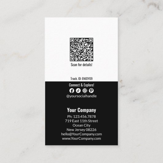 Eenvoudige Dual Tone Small Business XX% korting (Achterkant)