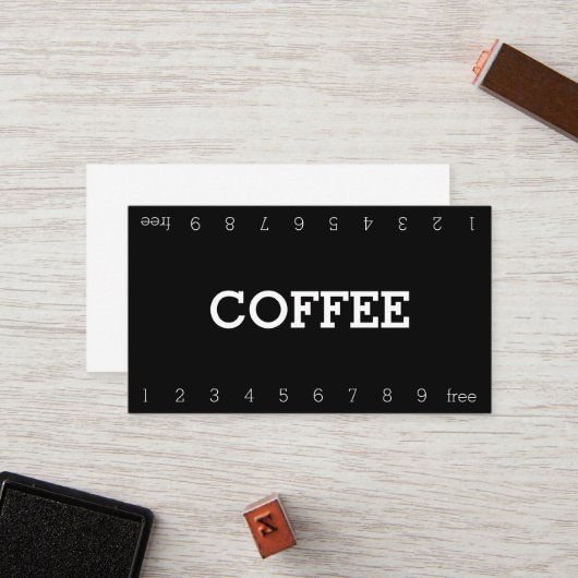 Eenvoudige dubbele-nummerkaartje voor gebondenheid klantenkaartje (Voorkant / Achterkant in situ)