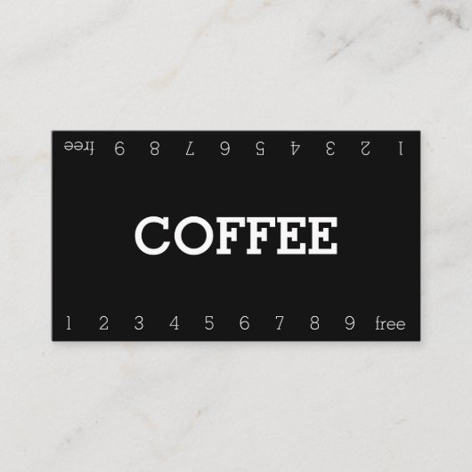 Eenvoudige dubbele-nummerkaartje voor gebondenheid klantenkaartje (Voorkant)