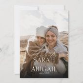 Eenvoudige dubbele viering foto afstuderen partij kaart (Voorkant)