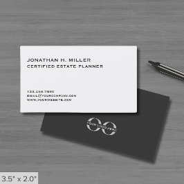 Eenvoudige dubbelzijdige aangepaste Logo Visitekaartje